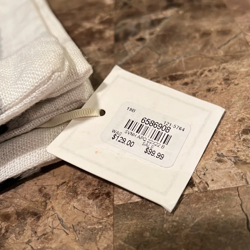 Williams Sonoma Home 22”x22” Pillow Cover